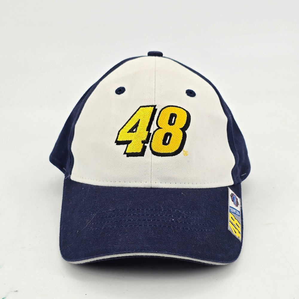 Chase Authentics Jimmie Johnson Mens OSFM Hat Navy‎ Blue NASCAR Racing 48 Cap